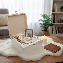 Daddy Remembrance Memorial Personalised Luxury Wooden Keepsake Memory Box