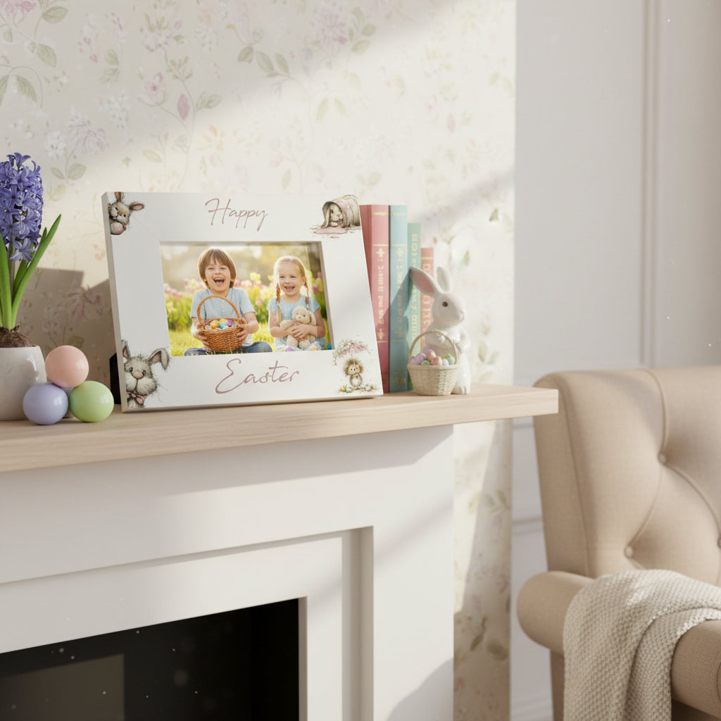 Happy Easter Picture Photo Frame Keepsake Memory Gift Photo Frame ukgiftstoreonline