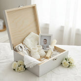 Personalised Christening Wooden Keepsake Wooden Box With Cross and Eucalyptus Keepsake Wooden Box ukgiftstoreonline