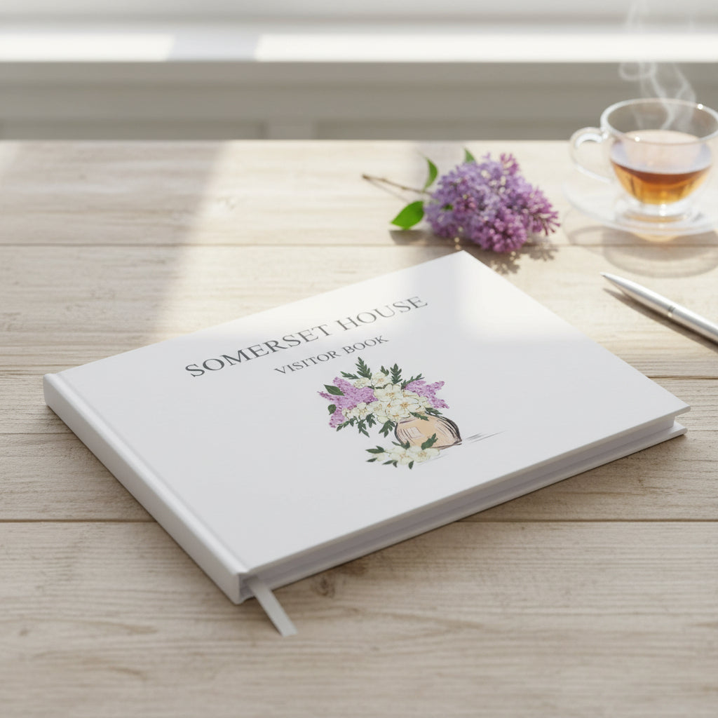 Personalised Visitors Book Hardback Hotel Guest Book 80 Pages Guest Book ukgiftstoreonline