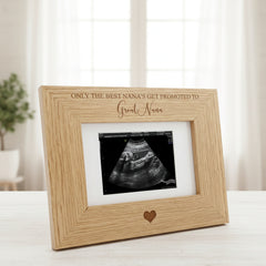 The best Nana's get promoted to Great Nana Baby Scan Frame Baby Photo Frame ukgiftstoreonline