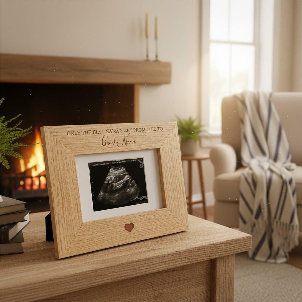 The best Nana's get promoted to Great Nana Baby Scan Frame Baby Photo Frame ukgiftstoreonline