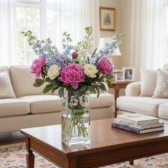 Personalised 50th Birthday Flower Vase Gift Present With Floral Numbers Personalised Flower Vase ukgiftstoreonline