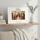 Personalised 30th Birthday Photo Frame Landscape With Name and Sentiment ukgiftstoreonline