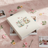 16th Birthday Photo Album Gift For Her 100 Photos 6"x4" Butterflies and Flowers Personalised Photo Album ukgiftstoreonline