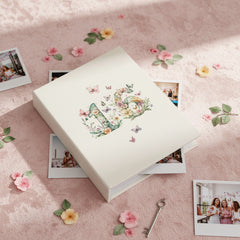 16th Birthday Photo Album Gift For Her 100 Photos 6"x4" Butterflies and Flowers Personalised Photo Album ukgiftstoreonline