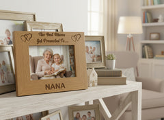 Best Mums Get Promoted To Nana Wooden Photo Frame Gift Nana Photo Frame ukgiftstoreonline