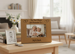 Best Mums Get Promoted To Nana Wooden Photo Frame Gift Nana Photo Frame ukgiftstoreonline