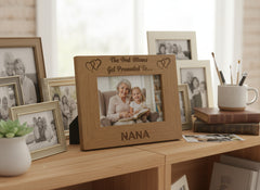 Best Mums Get Promoted To Nana Wooden Photo Frame Gift Nana Photo Frame ukgiftstoreonline