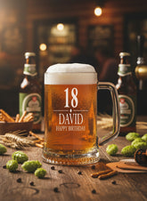 Engraved Personalised Birthday Beer Tankard Gift Any Age Gift With Custom Name
