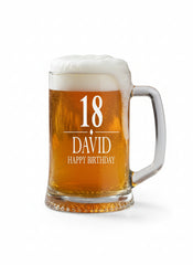 Engraved Personalised Birthday Beer Tankard Gift Any Age Gift With Custom Name
