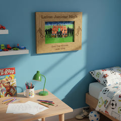 Football Team Award Gift Personalised Engraved Wooden Photo Frame Photo Frame ukgiftstoreonline