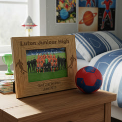 Football Team Award Gift Personalised Engraved Wooden Photo Frame Photo Frame ukgiftstoreonline