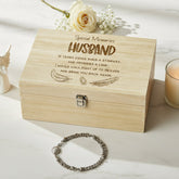 Husband Remembrance Large Engraved Wooden Memory Keepsake Box Gift Keepsake Box ukgiftstoreonline