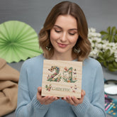 Personalised 21st Birthday Gift For Her Keepsake Memory Box With Butterflies and Flowers Keepsake Memory Box ukgiftstoreonline