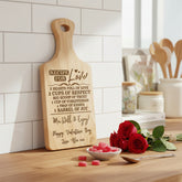 Personalised Recipe for Love Chopping Board For Kitchen Decoration chopping Board ukgiftstoreonline