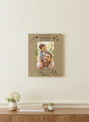 Personalised Best Stepdad Wooden Photo Frame Gift Photo Frame ukgiftstoreonline