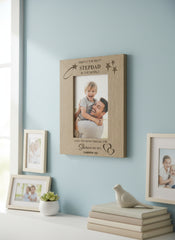 Personalised Best Stepdad Wooden Photo Frame Gift Photo Frame ukgiftstoreonline