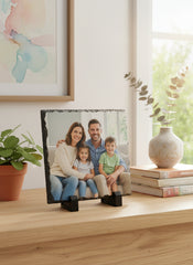 Personalised Printed Matte Rock Slate Any Photo Square Gift Personalised Rock Slate ukgiftstoreonline