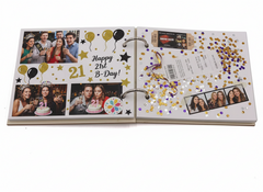ukgiftstoreonline Personalised 21st Birthday Engraved Large Wooden Scrapbook Photo Album Scrapbook Guest Book ukgiftstoreonline