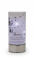 Personalised Granny In Loving Memory Led Lamp With Dandelions Sympathy Gift Personalised Lights ukgiftstoreonline