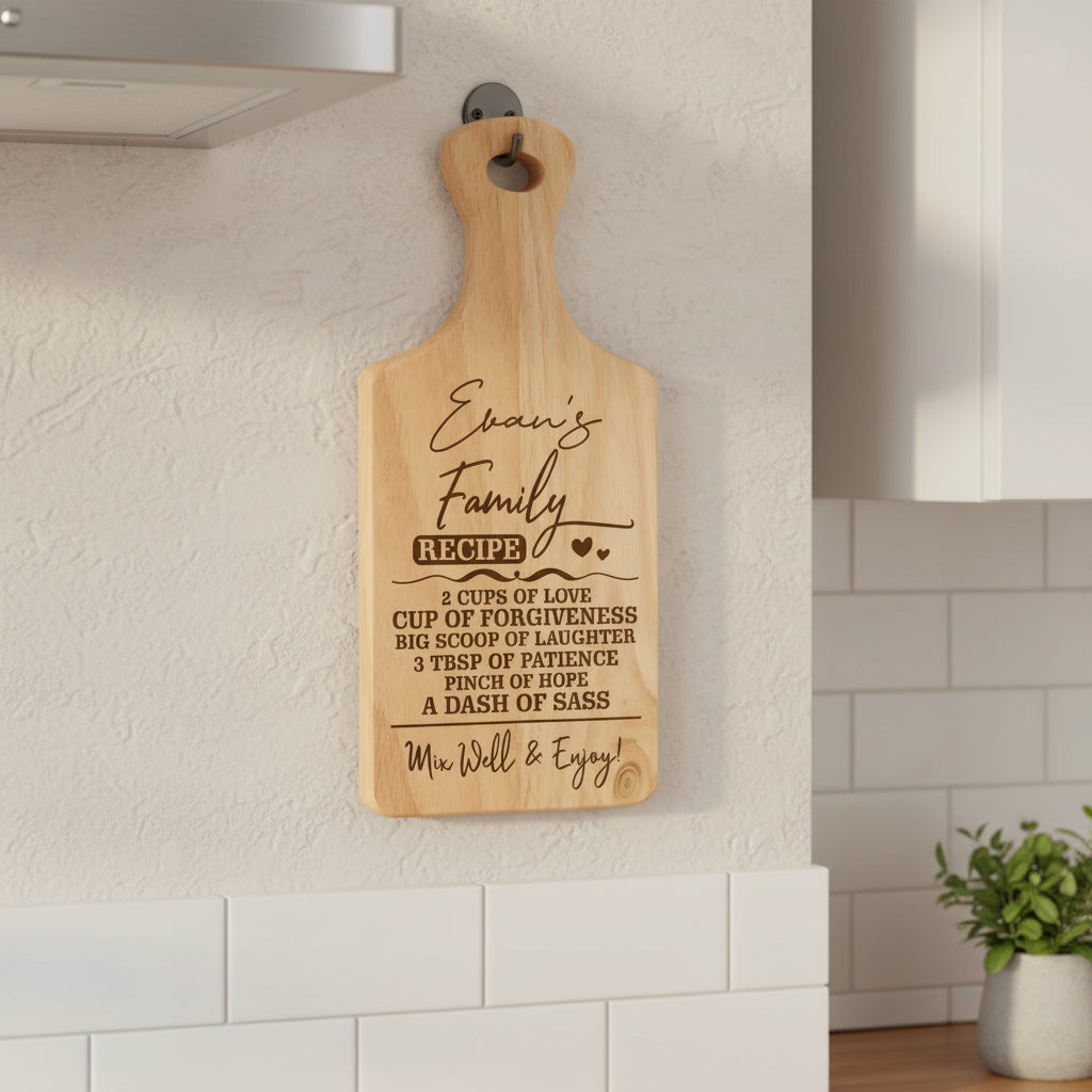 Personalised Family Rules Love Chopping Board For Kitchen Decoration chopping Board ukgiftstoreonline