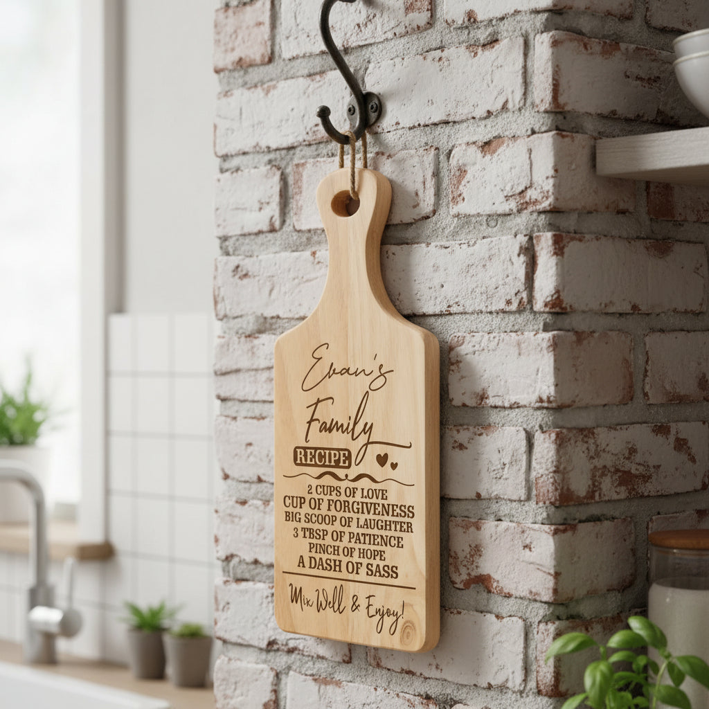 Personalised Family Rules Love Chopping Board For Kitchen Decoration chopping Board ukgiftstoreonline