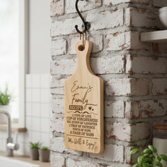 Personalised Family Rules Love Chopping Board For Kitchen Decoration chopping Board ukgiftstoreonline