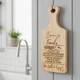 Personalised Family Rules Love Chopping Board For Kitchen Decoration chopping Board ukgiftstoreonline