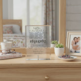 Mum Sentiment In The World Personalised Engraved Glass Plaque Personalised Crystal Glass ukgiftstoreonline