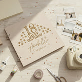Personalised Large Engraved Wooden Any Age Birthday Guest Book Scrap Book Album Birthday Photo Album ukgiftstoreonline