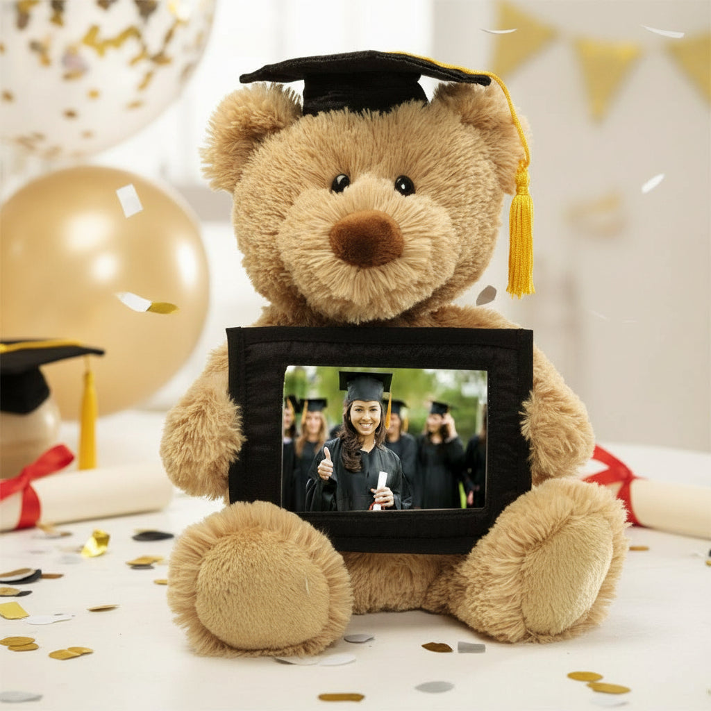 Graduation Bear Gift Plush With Photo Memory Keepsake Personalised Teddy boofle online