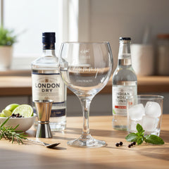 Personalised Mummy Gin and Tonic Engraved Glass with Sentiment Gift Boxed Personalised Gin Glass ukgiftstoreonline
