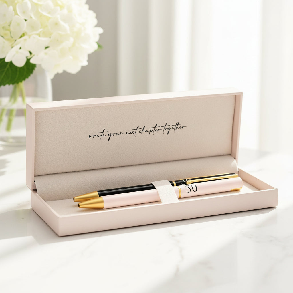 30th Anniversary Pen Set Personalised and Gift Boxed Anniversary Gifts ukgiftstoreonline