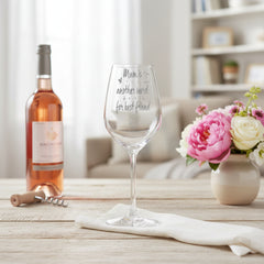 Mum Friend Sentiment Personalised Engraved Wine Glass Personalised Wine Glasses ukgiftstoreonline