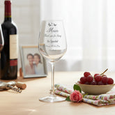 Thank you Mum Gift Personalised Engraved Wine Glass For Mothers Day, Birthday or Christmas Personalised Wine Glasses ukgiftstoreonline