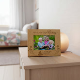 We Love Our Nanny Oak wood finish Engraved Photo Frame Photo Frame ukgiftstoreonline