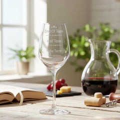 Teachers Gift End of Term Teacher's Engraved Wine Glass Personalised Wine Glasses ukgiftstoreonline