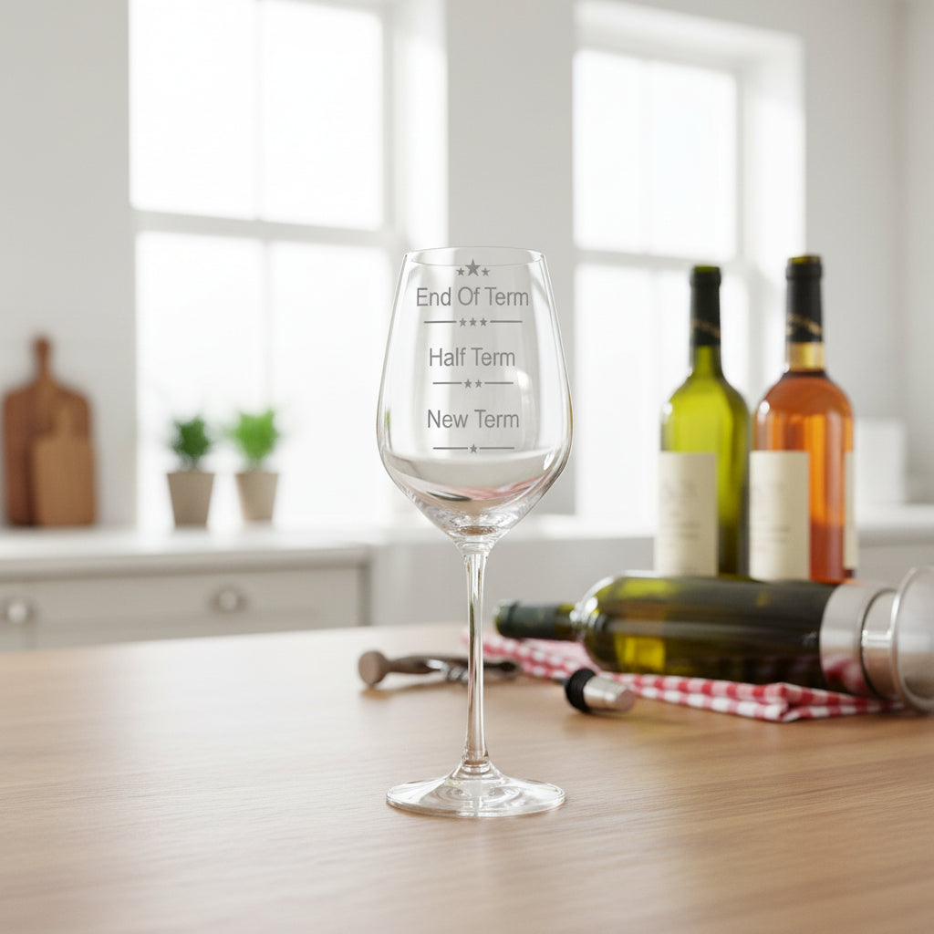 Teachers Gift End of Term Teacher's Engraved Wine Glass Personalised Wine Glasses ukgiftstoreonline