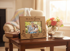 Me and My Granny Love You To The Moon Oak Wood Finish Engraved Photo Frame Gift Photo Frame ukgiftstoreonline