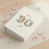 90th Birthday Photo Album Gift For Her 100 Photos 6"x4" Butterflies and Flowers Personalised Photo Album ukgiftstoreonline