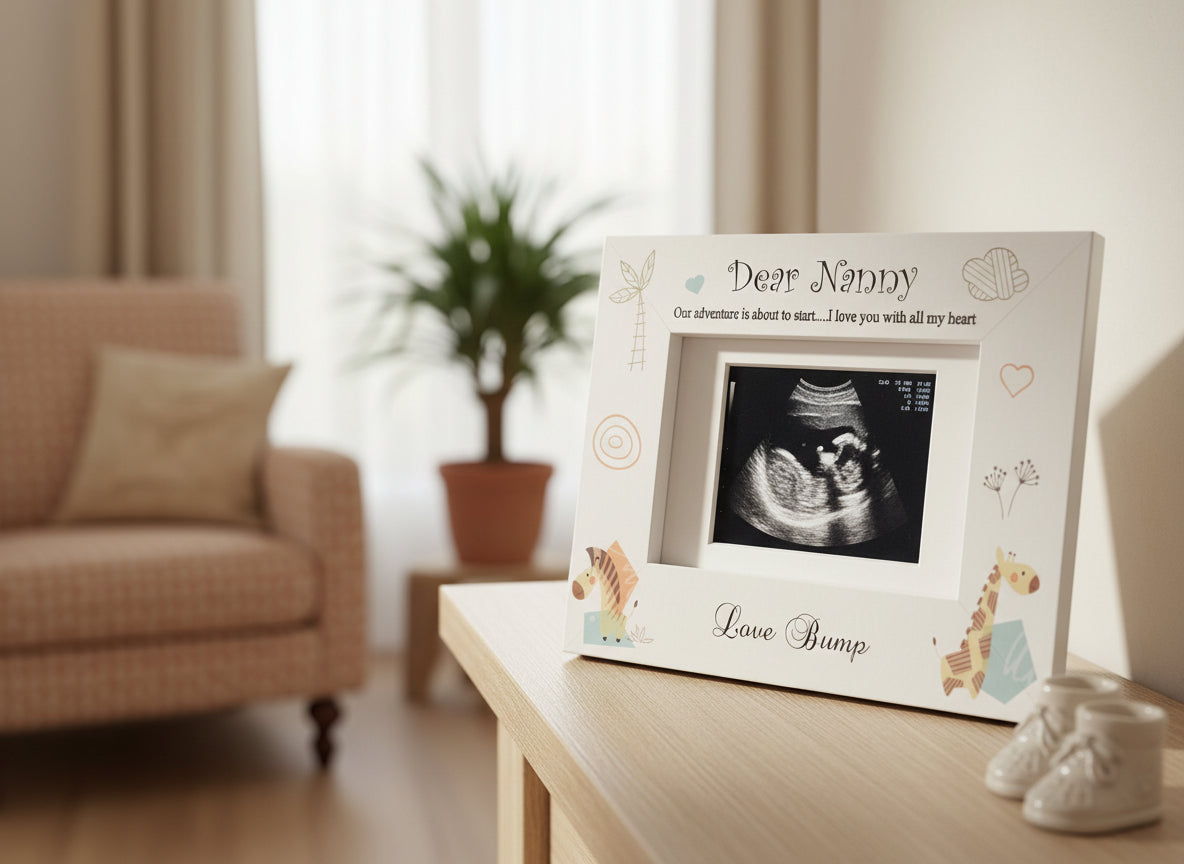 Baby Announcement Nanny to be Scan Photo Frame Gift Baby Photo Frame ukgiftstoreonline