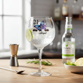 Personalised Personalised 21st Birthday Floral Cocktail Gin Glass Gift For Her Personalised Gin Glasses ukgiftstoreonline