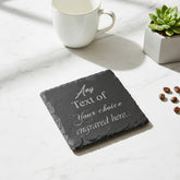 Personalised any engraving slate coaster gift suitable for Birthdays, anniversaries, mothers day fathers day, valentines and Christmas Personalised Slate Marker ukgiftstoreonline