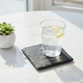 Personalised any engraving slate coaster gift suitable for Birthdays, anniversaries, mothers day fathers day, valentines and Christmas Personalised Slate Marker ukgiftstoreonline