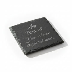 Personalised any engraving slate coaster gift suitable for Birthdays, anniversaries, mothers day fathers day, valentines and Christmas Personalised Slate Marker ukgiftstoreonline