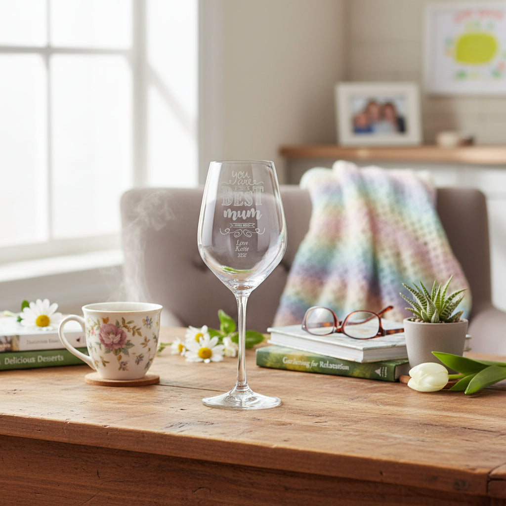 Gift For Mum Personalised Engraved Wine Glass With sentiment Personalised Wine Glasses ukgiftstoreonline