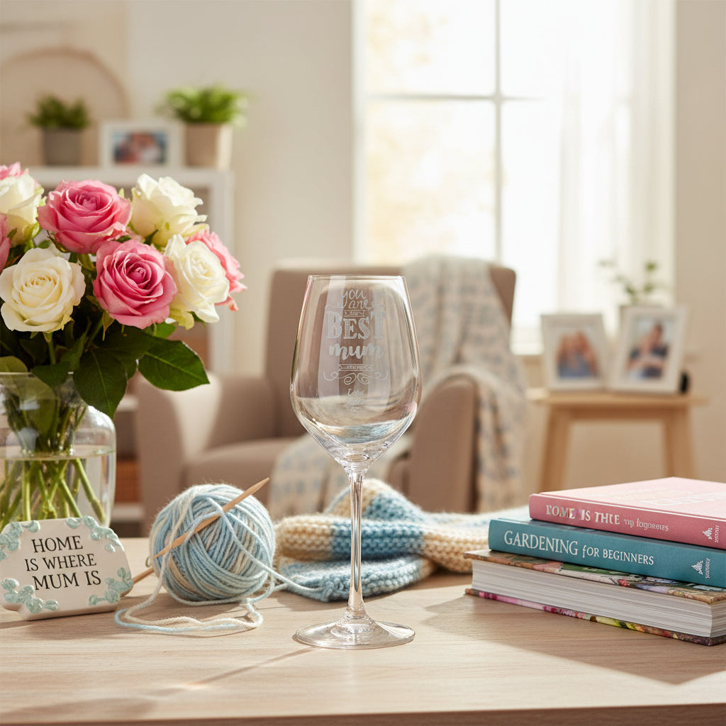 Gift For Mum Personalised Engraved Wine Glass With sentiment Personalised Wine Glasses ukgiftstoreonline