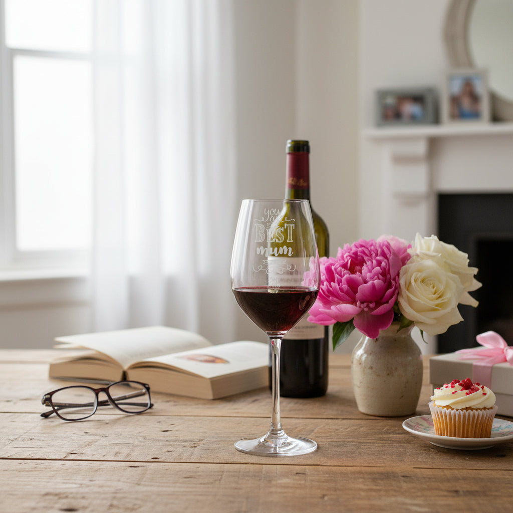 Gift For Mum Personalised Engraved Wine Glass With sentiment Personalised Wine Glasses ukgiftstoreonline