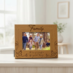 Wooden Engraved Family Photo Frame Gift Life's Greatest Blessing Family Photo frame ukgiftstoreonline
